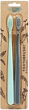 Fragrances, Perfumes, Cosmetics Set - The Natural Family Co Bio Brush Rivermint & Monsoon Mist (toothbrush/1pcs + toothbrush/1pcs)