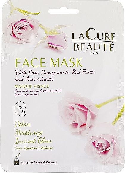 Face Mask with Rose & Pomegranate Extracts - La Cure Beaute Face Mask — photo N1