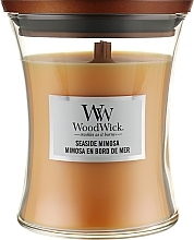 Scented Candle in Glass - WoodWick Hourglass Candle Seaside Mimosa — photo N1