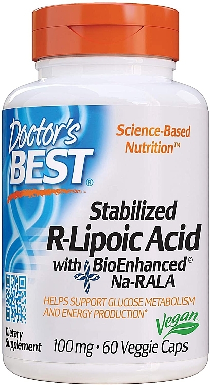 Stabilized R-Lipoic Acid, 100mg, capsules - Doctor's Best — photo N1