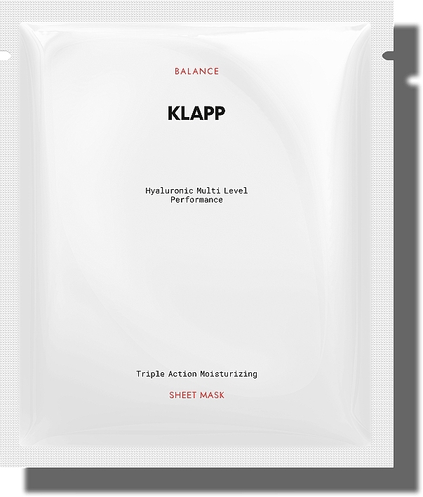 GIFT! Moisturising Sheet Mask - Klapp Triple Action Moisturising Sheet Mask — photo N1