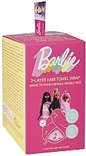 Double-Sided Satin Hair Towel 'Barbie', pink panther - Glov Double-Sided Satin Hair Towel Wrap Barbie Pink Panther — photo N2