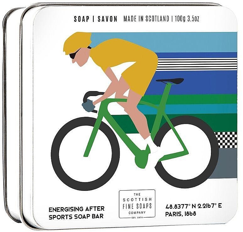 Soap "Cycling" - Scottish Fine Soaps Cycling Sports Soap In A Tin — photo N1