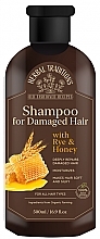 Fragrances, Perfumes, Cosmetics Rye & Honey Shampoo for Damaged Hair - Herbal Traditions Shampoo For Damaged Hair With Rey & Honey