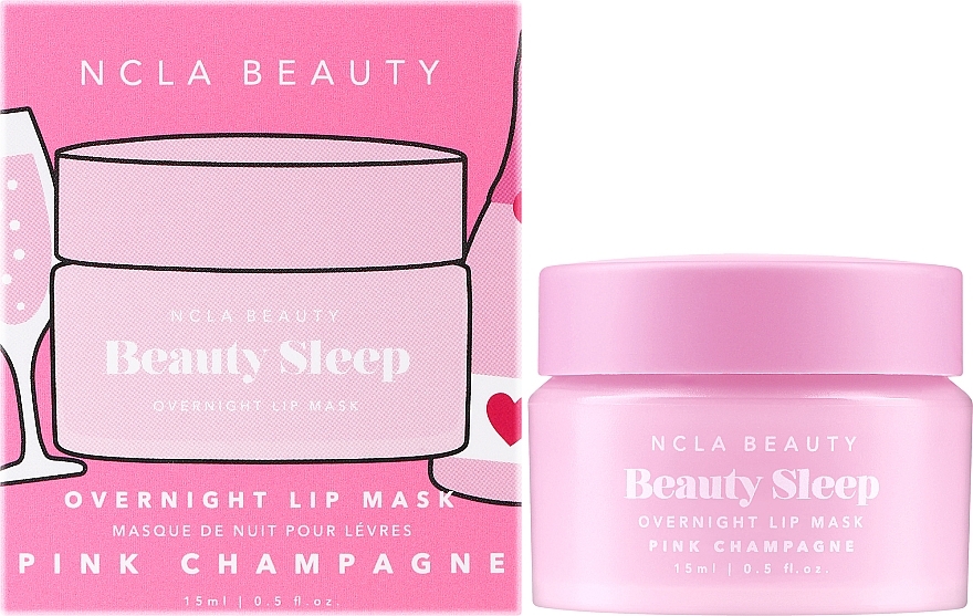 Night Lip Mask - NCLA Beauty Beauty Sleep Overnight Lip Mask Pink Champagne — photo N4