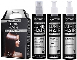 Fragrances, Perfumes, Cosmetics Hair Lamination Set - Raywell Lumin Hair Kit (shm/150 ml + cr/150 ml + spray/150 ml)