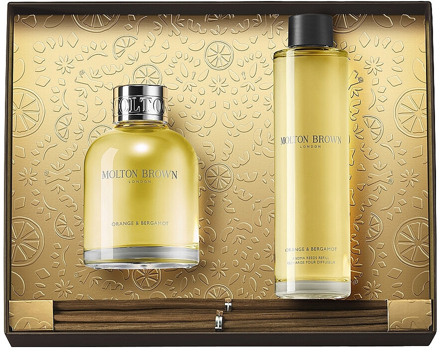 Molton Brown Orange & Bergamot Home Fragrance Gift Set - Set (diffuser/150ml + diffuser/refill/150ml) — photo N1