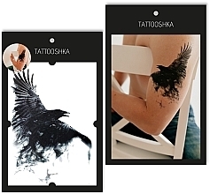 Temporary Tattoo "Crow" - Tattooshka — photo N1