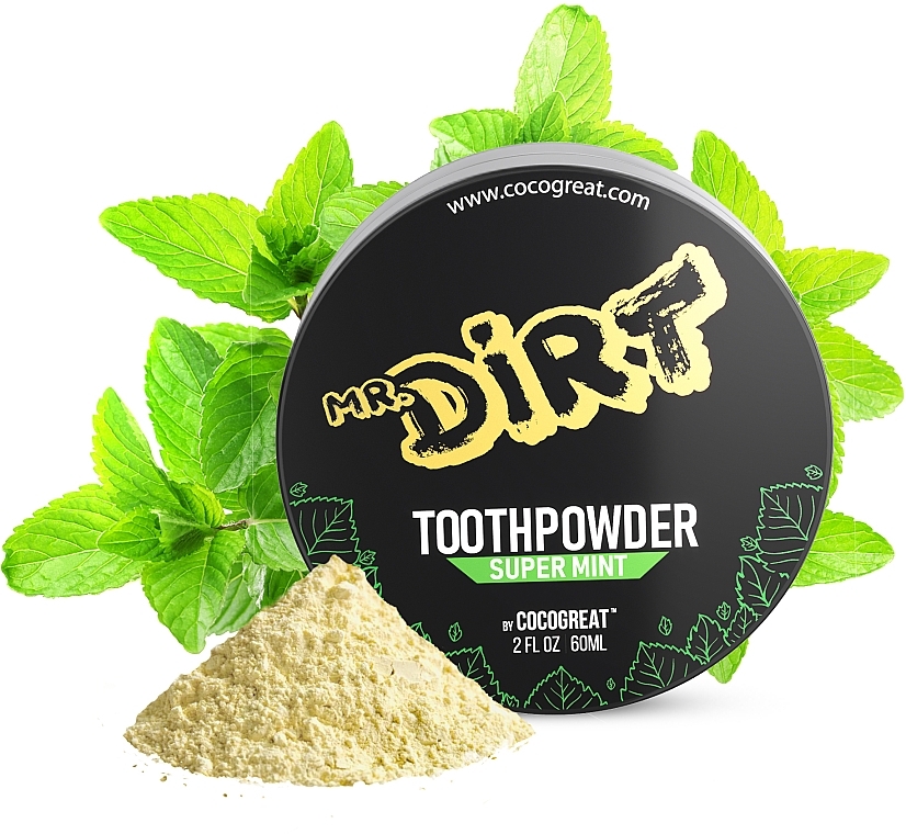 Whitening Tooth Powder with Clay - Cocogreat Mr.Dirt Super Mint Toothpowder — photo N16