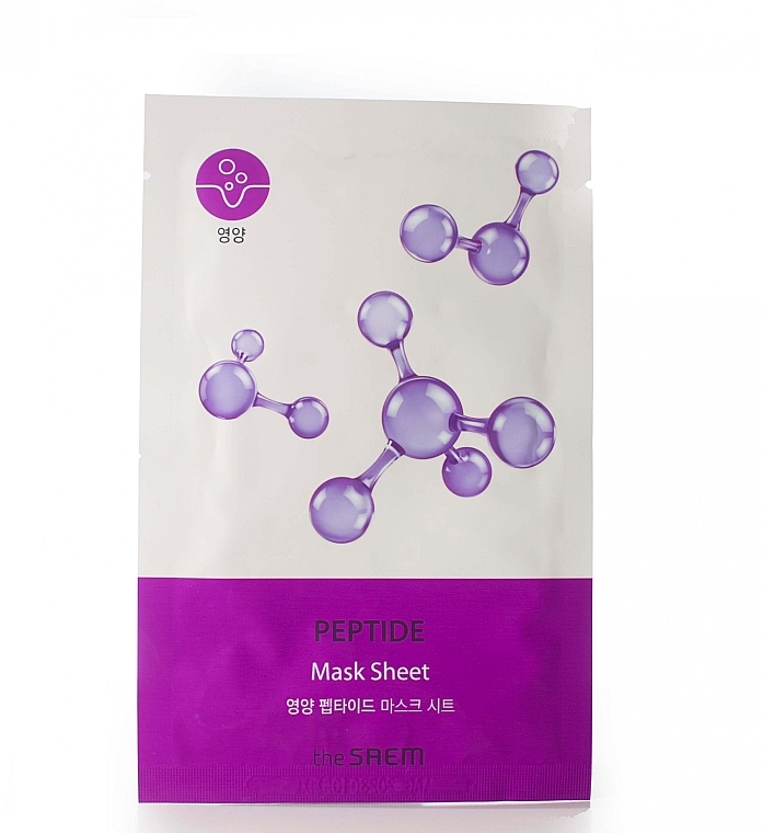 Peptide Sheet Mask - The Saem Bio Solution Nourishing Peptide Mask Sheet — photo N1