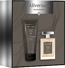 Fragrances, Perfumes, Cosmetics Allvernum Tobacco & Amber - Set (edp/100ml + sh/gel/200ml)
