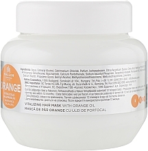 Firming Hair Mask with Orange Oil - Kallos Cosmetics KJMN Orange Vitalizing Hair Mask With Orange Oil — photo N2