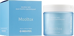 Moisturizing & Cleansing Face Peeling Pads - Medi Peel Aqua Mooltox Sparkling Pad — photo N2