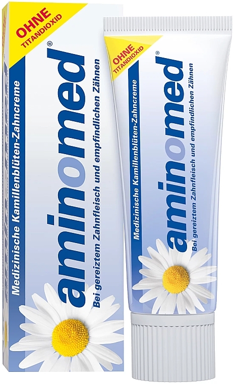 Toothpaste with Chamomile Flowers, without titanium dioxide - Aminomed — photo N2