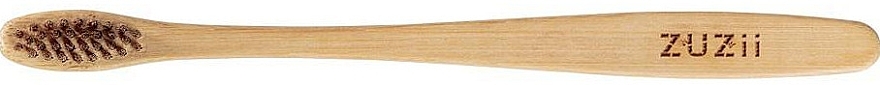 Bamboo Toothbrush with Soft Brown Bristles - Zuzii Soft Toothbrush — photo N2