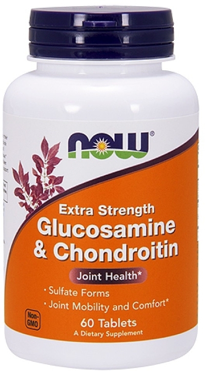 Joint & Ligament Dietary Supplement, tabletes - Now Foods Glucosamine & Chondroitin with MSM  — photo N2