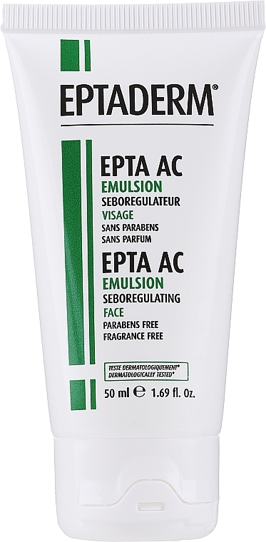 Face Emulsion for Oily Skin - Eptaderm Epta AC Matifying Emulsion — photo N8