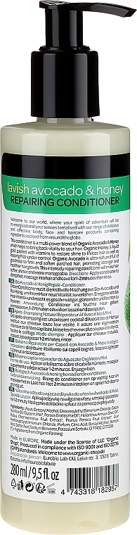 Conditioner - Organic Shop Avocado & Honey Repairing Conditioner — photo N2