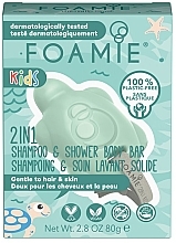 2-in-1 Body Wash Bar for Kids "Mango & Coconut" - Foamie 2 in 1 Shower Body Bar for Kids Mango & Coconut — photo N1