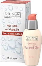 Fragrances, Perfumes, Cosmetics Retinol Eye & Lip Gel - Dr. Sea Gel Anti-Aging Eyes & Lips Area Retinol