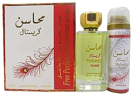 Fragrances, Perfumes, Cosmetics Lattafa Perfumes Mahasin Crystal - Set (edp/100ml + deo/75ml)