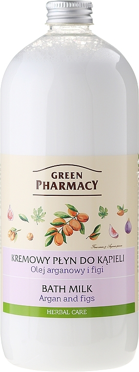 Bath Milk "Argan & Fig" - Green Pharmacy — photo N1