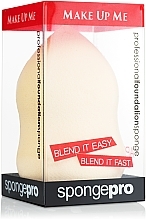 Fragrances, Perfumes, Cosmetics Professional Makeup Sponge, pear, beige - Make Up Me SpongePro