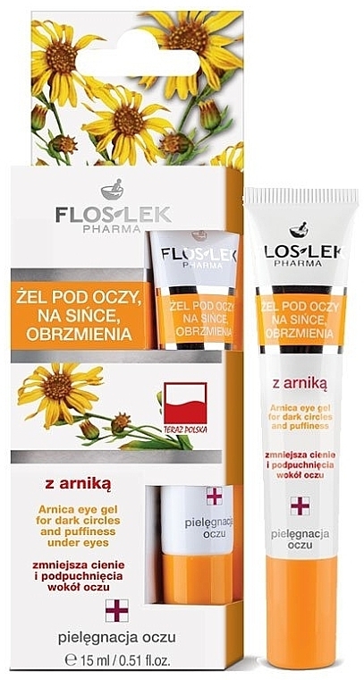 Arnica Gel for Dark Circles and Puffiness Under Eyes - Floslek Arnica Gel For Dark Circles And Puffiness Under Eyes — photo N1