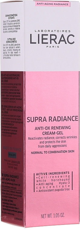 Restoring Antioxidant Cream-Gel - Lierac Supra Radiance Gel-Creme Renovatrice Anti-Ox — photo N4