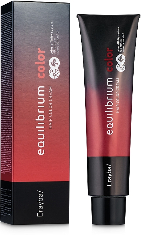 Hair Cream Color - Erayba Equilibrium Hair Color Cream (9/11 -Intense Ash Blonde) — photo N1