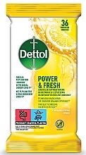 Fragrances, Perfumes, Cosmetics Antibacterial Disinfectant Wipes - Dettol Power & Fresh