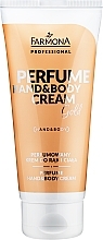 Fragrances, Perfumes, Cosmetics Perfumed Hand & Body Cream - Farmona Professional Perfume Hand&Body Cream Gold (sample)