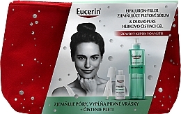 Fragrances, Perfumes, Cosmetics Set - Eucerin Dermo Pure + Hyaluron Filler Skin Care Gift Set (f/gel/400ml + serum/30ml + bag/1pcs)