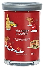 Big Apple Christmas Scented Candle in Glass, 2 wicks - Yankee Candle Singnature — photo N1