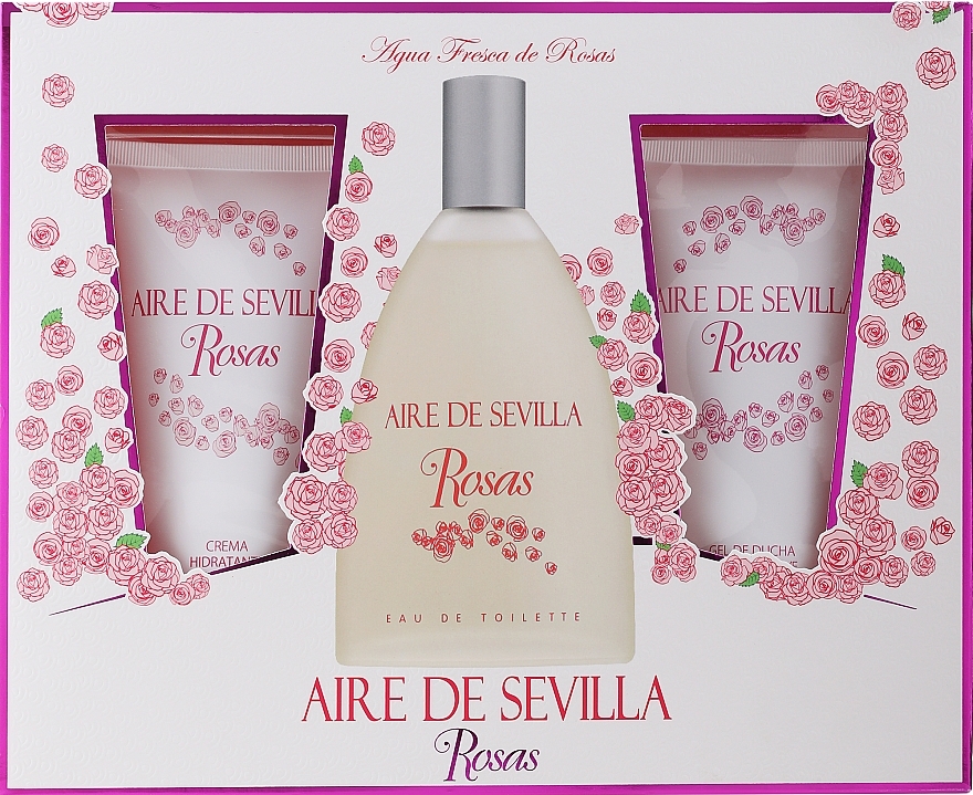 Instituto Espanol Aire de Sevilla Rosas - Set (edt/150ml + b/cr/150ml + sh/gel/150ml) — photo N1