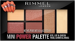 Fragrances, Perfumes, Cosmetics Makeup Palette - Rimmel Mini Power Palette