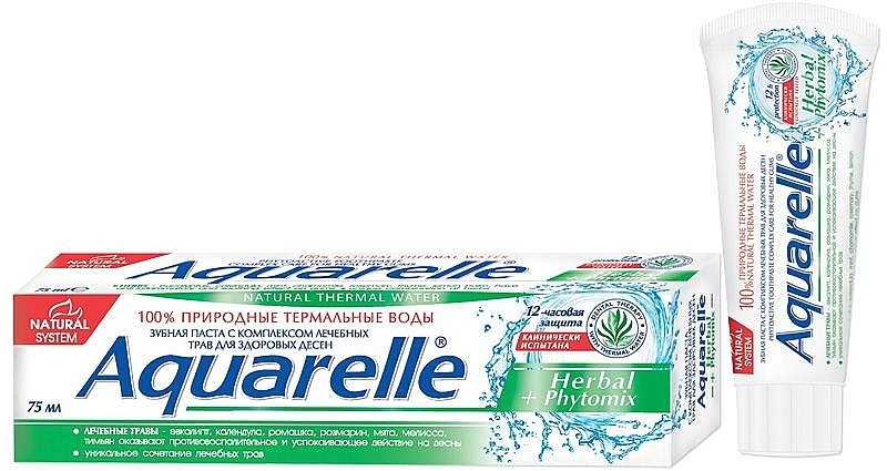 Herbal+Phytomix Toothpaste - Sts Cosmetics Aquarelle Toothpaste — photo N1