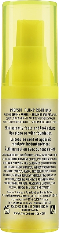 Primer-Serum - NYX Professional Makeup Plump Right Back — photo N3