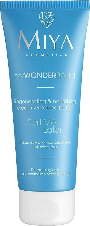 Regenerating and Nourishing Face Cream with Shea Butter - Miya Cosmetics My Wonder Balm Call Me Later Face Cream — photo N7