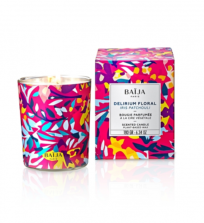 Scented Candle in Glass - Baija Delirium Floral Candle Wax — photo N1