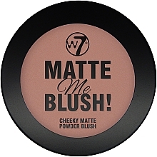 Mattifying Powder - W7 Matte Me Blush Powder — photo N1