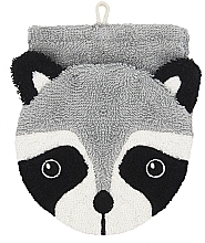 Kids Puppet Bath Sponge 'Raccoon Wanda' - Fuernis Wash Glove Raccoon Wanda — photo N1