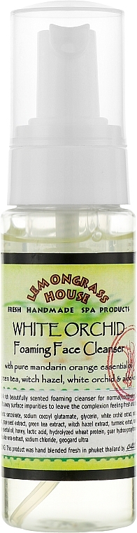 White Orchid Face Cleansing Foam - Lemongrass House White Orchid Foaming Face Cleanser — photo N1