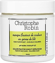 Fragrances, Perfumes, Cosmetics Colored Hair Mask - Christophe Robin Color Fixator Wheat Germ Mask