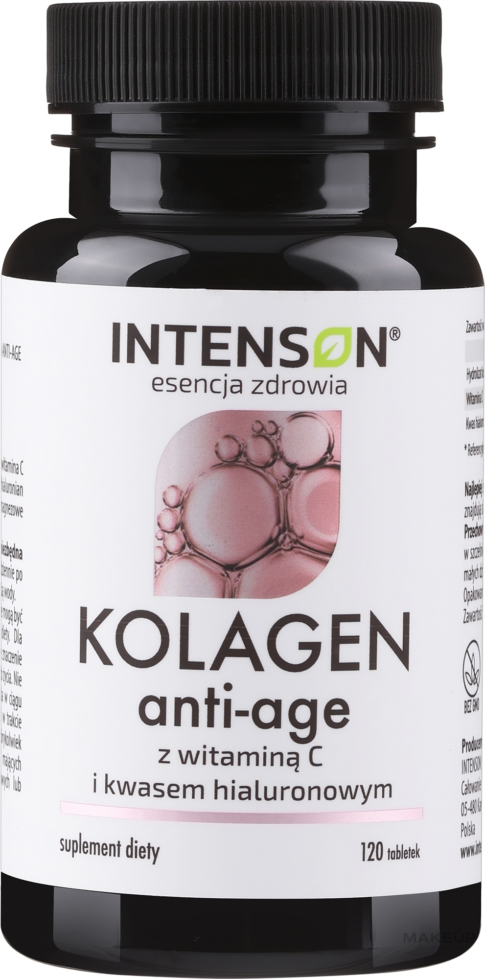 Collagen, Hyaluronic Acid & Vitamin C Pills - Intenson Anti Age Kolagen + Hialuron + Wit C — photo 120 ЊВ.