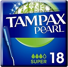 Fragrances, Perfumes, Cosmetics Tampons with Applicator, 18 pcs - Tampax Discreet Pearl Super