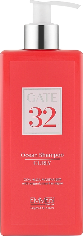 Shampoo for Curly Hair - Emmebi Italia Gate 32 Wash Ocean Shampoo Curly — photo N1