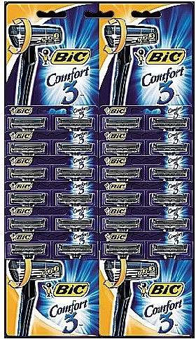 Men Razor "Comfort 3 Pivot", 24 pcs - Bic  — photo N1