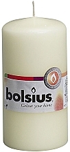 Cylindrical Candle, ivory, 120x60mm - Bolsius Candle — photo N1