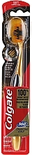 Fragrances, Perfumes, Cosmetics Toothbrush, soft, golden with black - Colgate 360 Charcoal Gold Soft Toothbrush